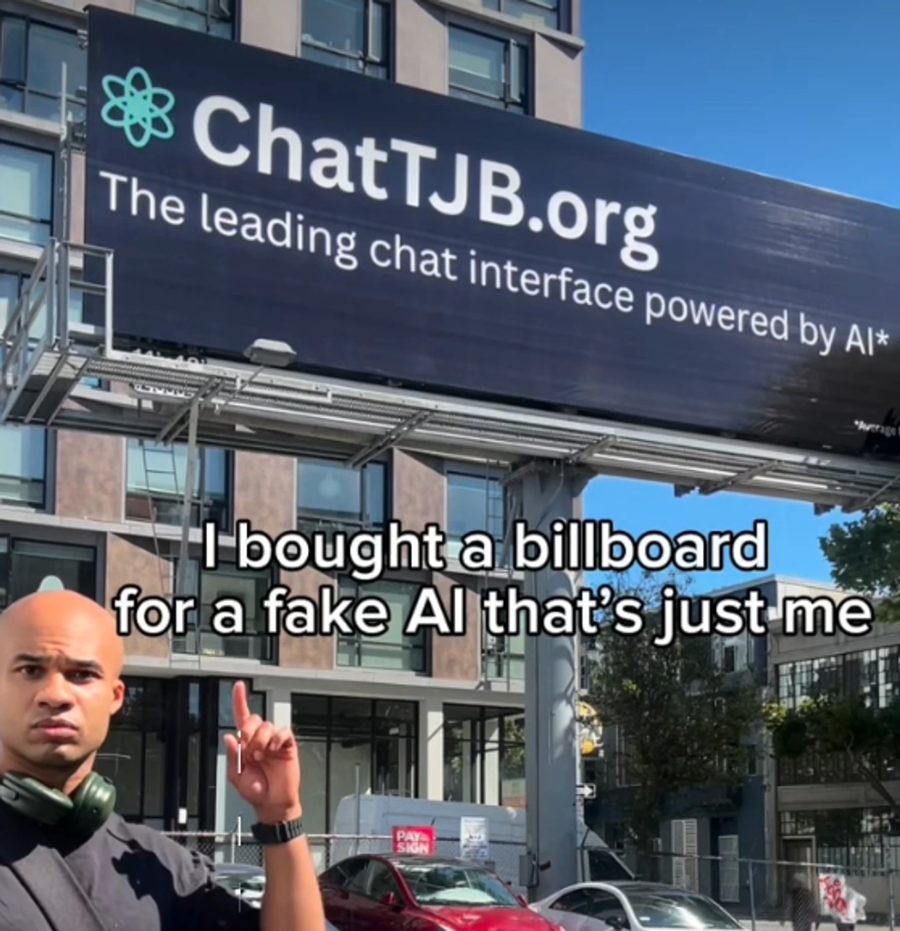 ChatTJB: a service where a real person replies instead of AI went viral after a San Francisco billboard ChatTJB: a service where a real person replies instead of AI went viral after a San Francisco billboard