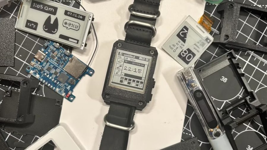 DIY e-ink watch with 20+ faces gets open-source release plans