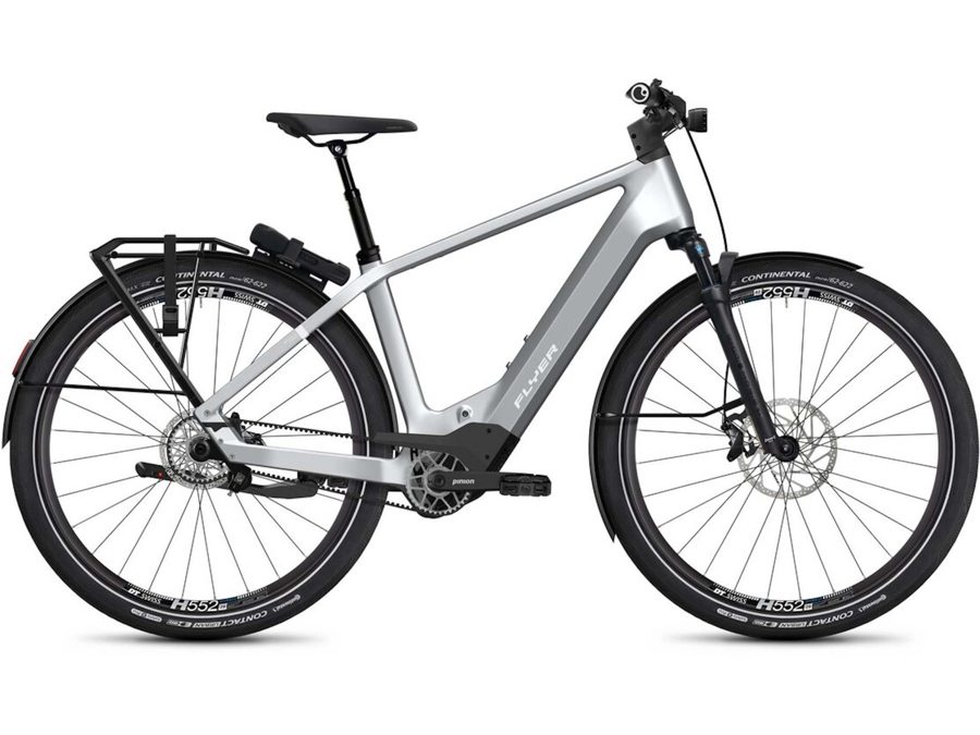 Flyer's €8,000 carbon e-bike features Pinion gearbox and automatic shifting