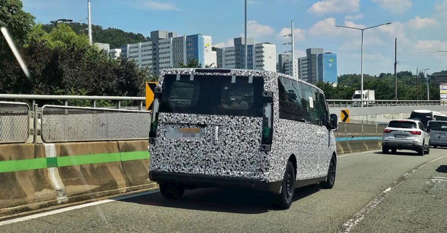Kia PV7 electric van spotted nearly twice as long as PV5 ahead of 2027 launch