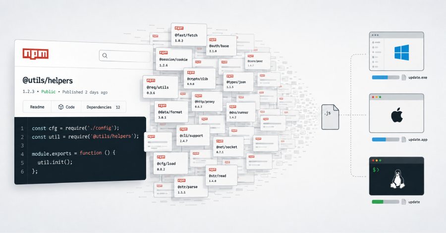 Nearly 800 Malicious npm Packages Hit Windows, macOS and Linux via Typosquatted Names