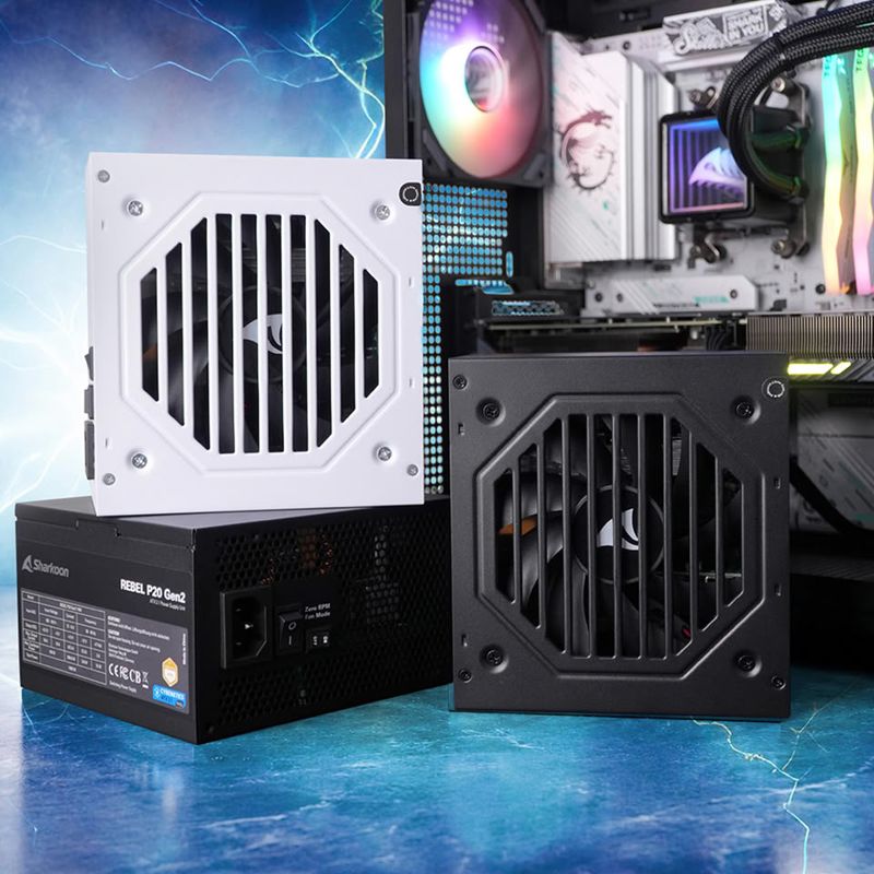 Sharkoon Unveils Rebel P20 Gen 2 PSU With Cybenetics Gold Rating Sharkoon Unveils Rebel P20 Gen 2 PSU With Cybenetics Gold Rating