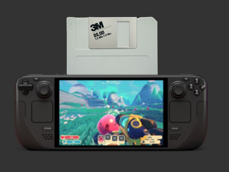 Steam Deck gets floppy disk game cartridges: new plugin launches titles from retro media