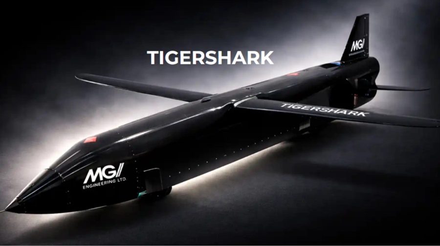 UK's TigerShark drone hits 900 km range, enters service in 2026