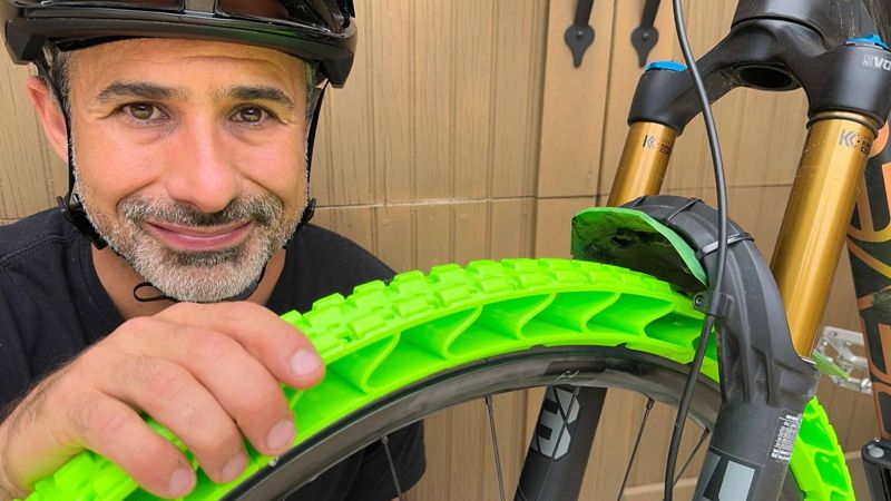 YouTuber 3D-prints airless bike tire and puts it through extreme off-road testing